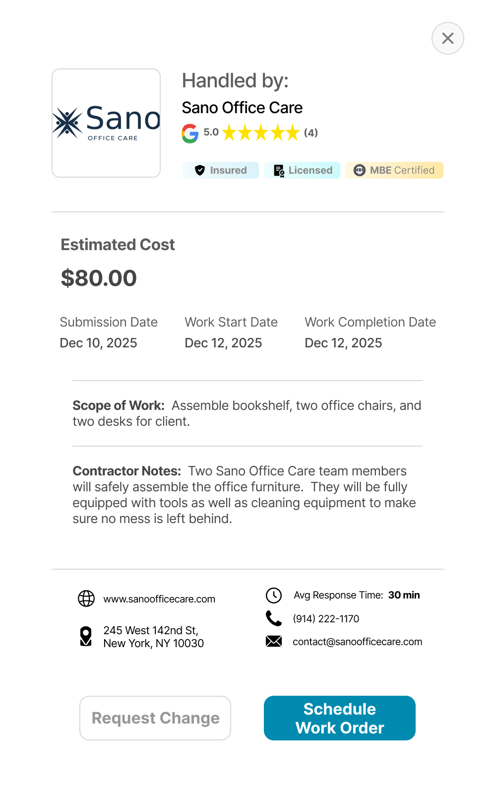 Coordinate your Work Orders
